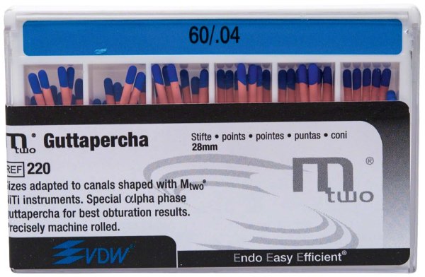 Mtwo® Guttapercha 60 Stück Taper.04, ISO 060