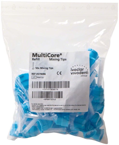 Multicore® Flow Mixing Tips 50 Stück blau