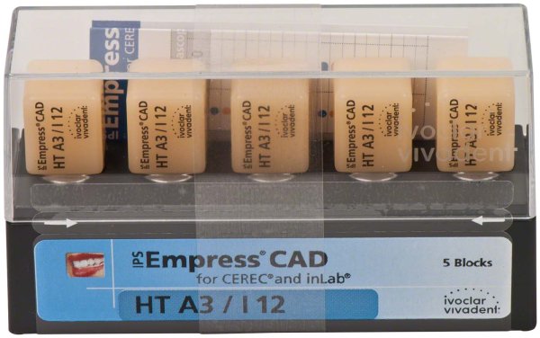 IPS Empress® CAD A-D for CEREC 5 Stück Gr. I12, A3 HT