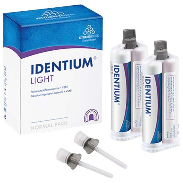 Identium® Light 2 x 50 ml Doppelkartusche Light, 8 Mischkanülen