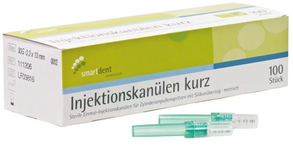 smart Injektionskanülen 100 Stück Ø 0,3 x 13 mm