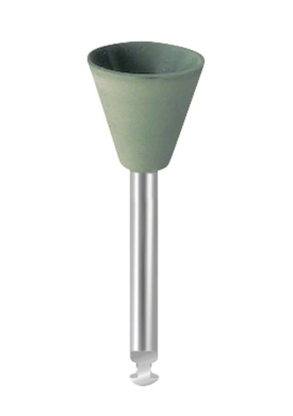 EVEFLEX Polierer 10 Stück grün fein, RA, Figur umgekehrter Kegel, 9 x 8 mm