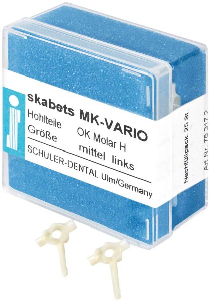 skabets MK-VARIO **Nachfüllpackung** 25 Stück Oberkiefer Molar H mittel links