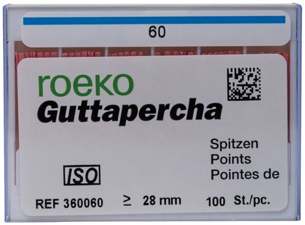 roeko Guttapercha Spitzen 100 Stück ISO 060