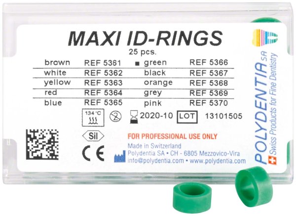 ID Ringe 25 Stück Maxi grün