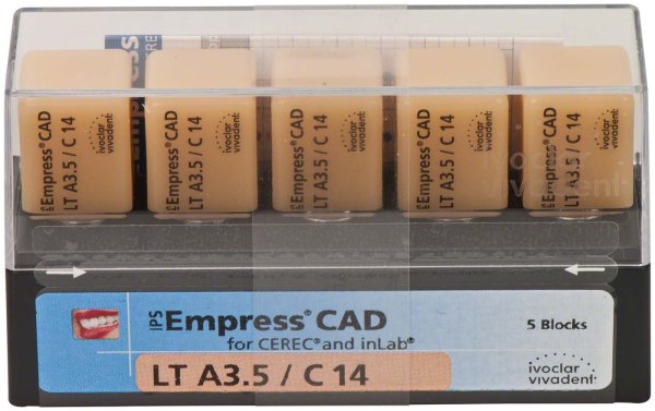 IPS Empress® CAD A-D for CEREC 5 Stück Gr. C14, A3,5 LT