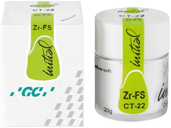 GC Initial™ Zr-FS 20 g Pulver cervical transluzent CT-22 yellow soft