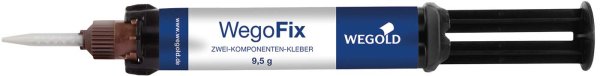 WegoFix Zwei-Komponenten-Kleber 9,5 g Doppelkammerspritze, 10 Automix-Applikationskanülen