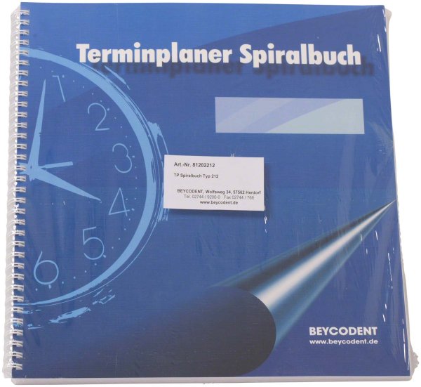 Terminplaner Spiralbuch Classic-Format mit 53 Blättern Typ 212