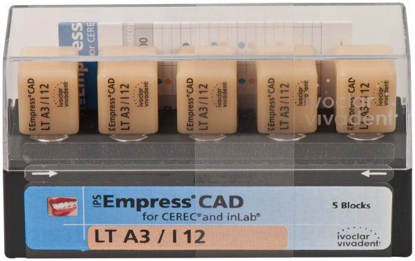 IPS Empress® CAD A-D for CEREC 5 Stück Gr. I12, A3 LT