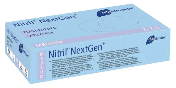 Nitril® NextGen® 100 Stück puderfrei, hell-blau, M