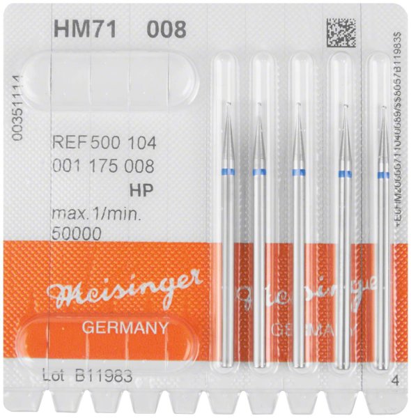 HM-Bohrer 71 5 Stück HP, Figur 001, ISO 008