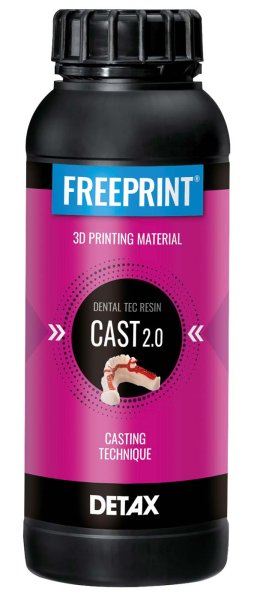 FREEPRINT® cast 2.0 500 g Kunststoff 385 nm, rot-transparent
