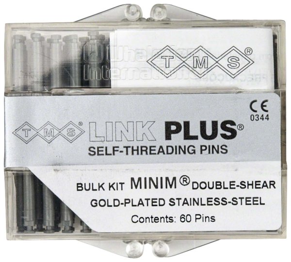 TMS® LINK **Bulkpackung** 60 Doppelstifte, Minim 2 in 1 silber EL732-60