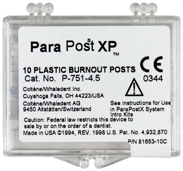 ParaPost® XP™ Ausbrennstifte **Nachfüllpackung** 10 Stück Ø 1,14 mm