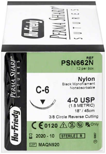 Nahtmaterial 12 Stück Nylon 4-ONA/C-6