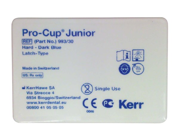 Pro-Cup™ Junior 30 Stück dunkelblau hart, Latch-Type