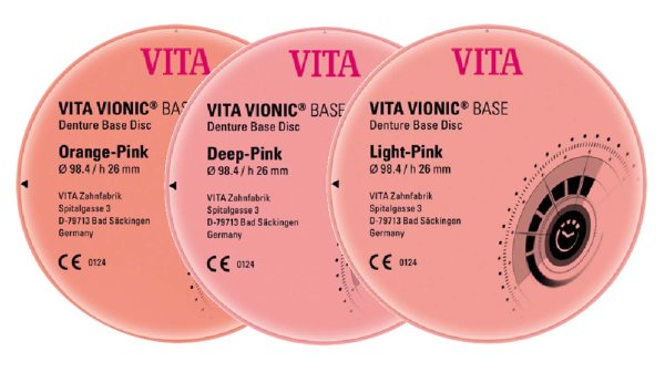 VITA VIONIC® BASE DISC HI Ø 98,5 mm, H 30 mm, dark pink