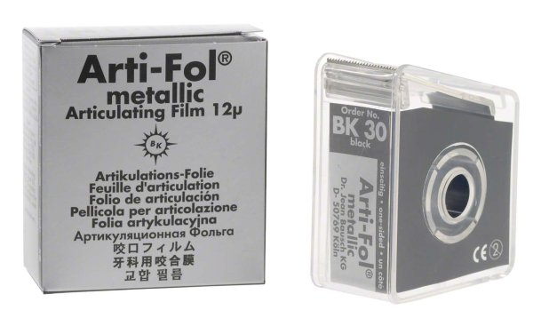 Arti-Fol® metallic 12 µ **Spender** 20 m schwarz, 22 mm, einseitig, BK 30