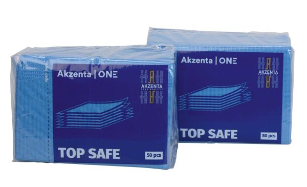 TOP SAFE Patientenservietten **Karton** 500 Stück dunkelblau, 33 x 45 cm, 2-lagig