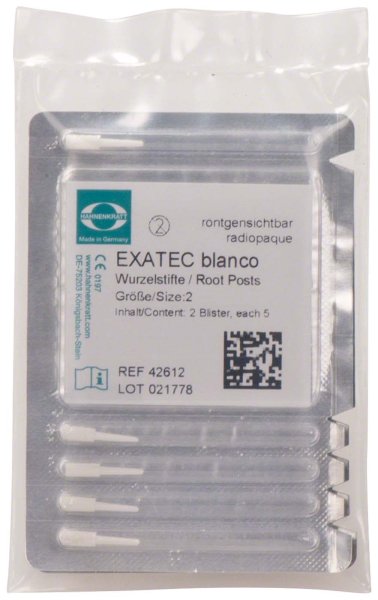 Exatec Blanco 10 Blanco Stifte Gr. 2