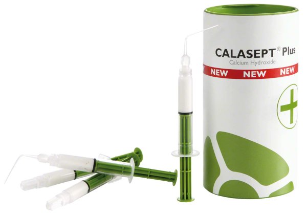 CALASEPT® Plus 4 x 1,5 ml Spritze, 20 Flexi-tips CALASEPT Plus 4U