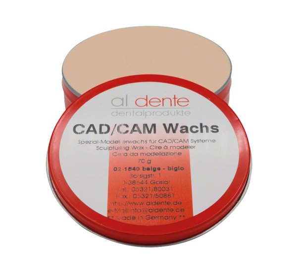 CAD/CAM Modellierwachs 70 g beige