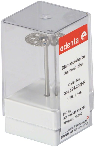 Diamantscheibe 335 perforiert, blau standard, HP, Figur 335, 0,3 mm, ISO 220