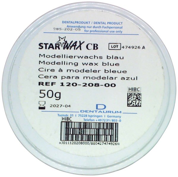 StarWax Modellierwachs 50 g blau