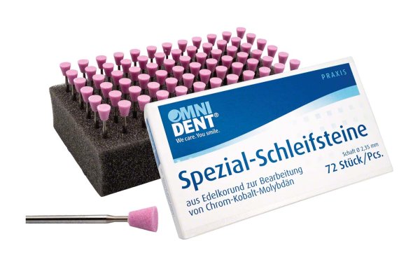 Spezial-Schleifsteine 72 Stück rosa, Körnung 100 µm, HP, Figur 36