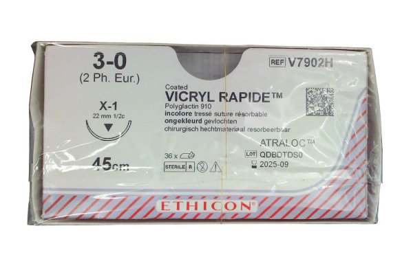 VICRYL™ RAPIDE 36 Stück ungefärbt, 45 cm, X1, USP 3-0, Stärke 2