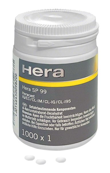 Hera SP 99 1000 Stück klein für Heracast EC, CL-IG/I 95 und Heracast IQ