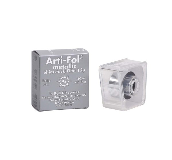 Arti-Fol® metallic 12 µ **Spender** 20 m 16 mm, unbeschichtet, BK 39