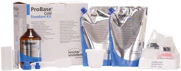 ProBase® Cold 2 x 500 g Pulver pink-V, 500 ml Flüssigkeit, Zubehör