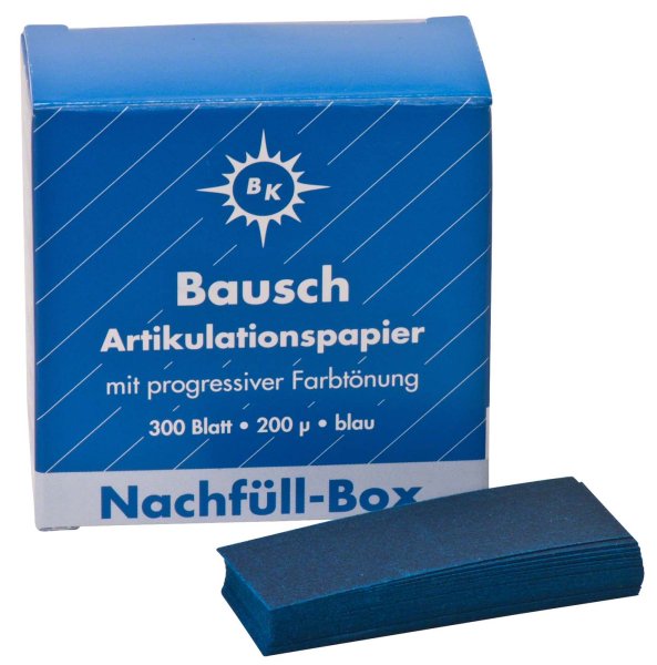 Artikulationspapier 200 µ **Nachfüll-Box** 300 Stück blau, gerade, BK 1001