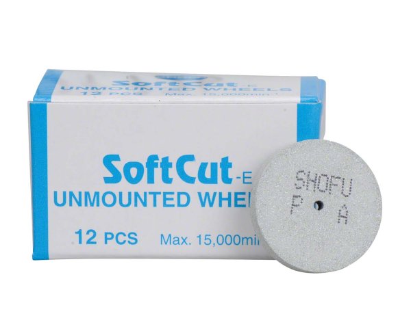 SOFTCUT-E 12 Stück unmontiert, Rad, PA grüner Ring, ISO 220