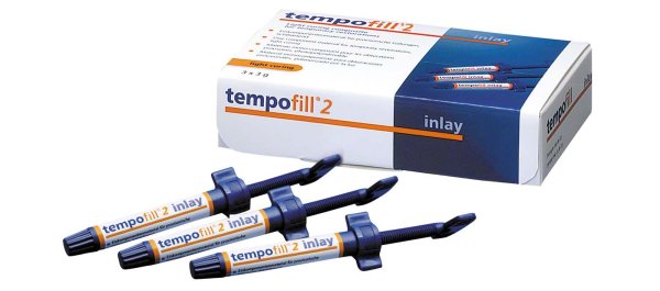 tempofill® 2 3 x 3 g Spritze hell-opak