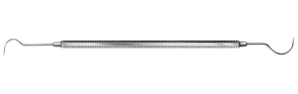 Zahnsonden 17 cm, Figur 4/23, doppelendig, Achtkantgriff