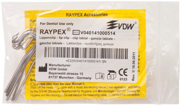Raypex® Lippenclips 5 Stück autoklavierbar