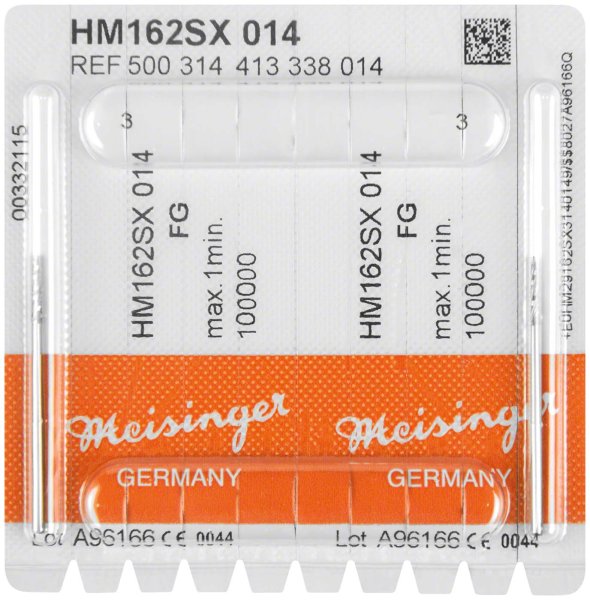 Chirurgie Fräser HM 162 2 Stück kreuzverzahnt, schlanker Hals, (SX) HP, Figur 408, 8 mm, ISO 014