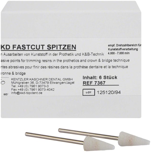 KKD® Fastcut Spitzen 6 Stück Nr. 4