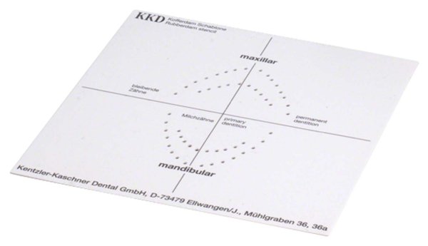 KKD® Lochschablone und KKD® Stempel Schablone