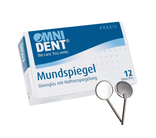 Mundspiegel 12 Stück Standard Nr. 4 vergrößernd 22 mm