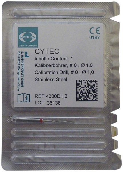 Cytec Kalibrierbohrer Cytec 1 mm, rot