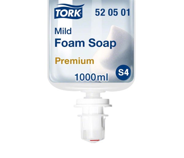 TORK® milde Schaumseife S4 **Karton** 6 x 1 Liter Flasche, für S4 Schaumseifensystem