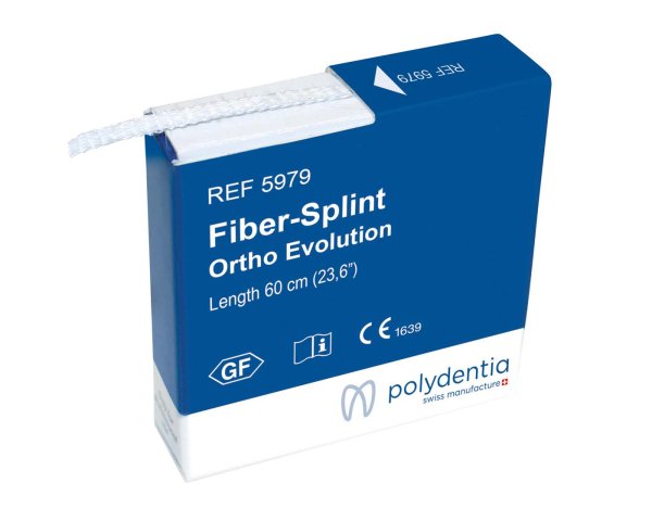 Fiber-Splint™ 60 cm x 2 mm Ortho Evolution, 5 Befestigungsclips
