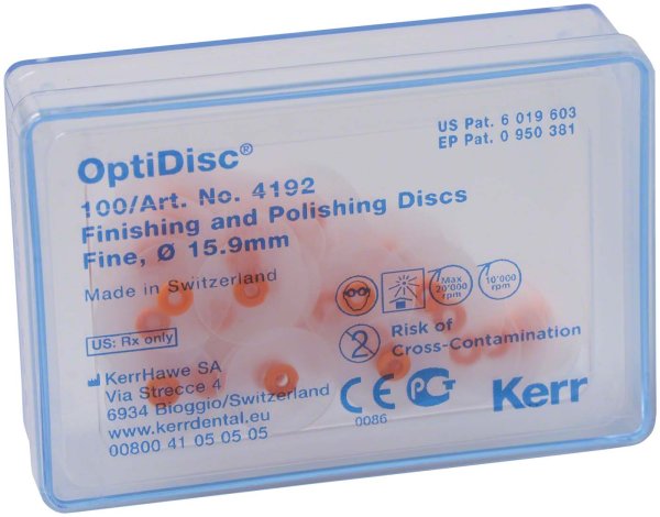 OptiDisc® **Nachfüllpackung** 100 Stück unmontiert, orange fein, Ø 15,9 m