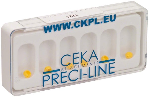 PRECI-CLIX-Matrize 6 Stück gelb, Ø 3,55 mm, normale Retention