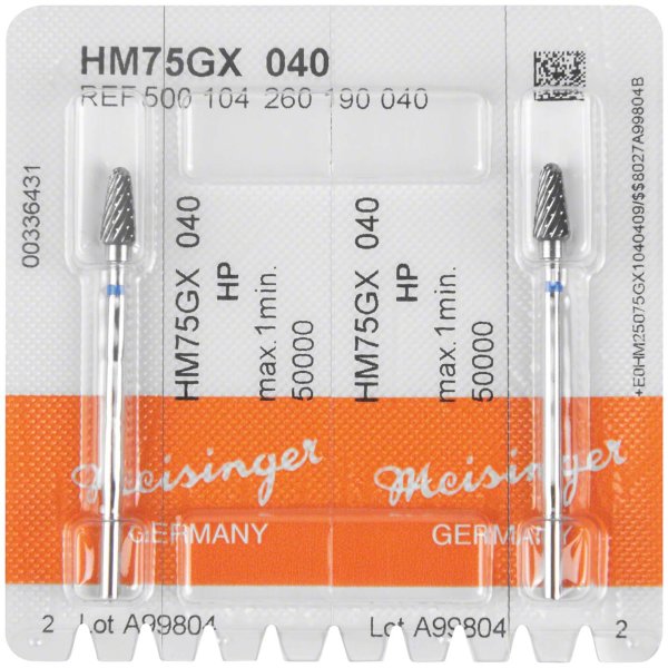 HM-Fräser GX 2 Stück kreuzverzahnt, blau standard, HP, Figur 260, 8,3 mm, ISO 040