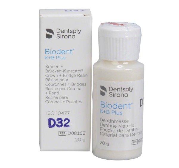 Biodent® K+B Plus Massen 20 g Pulver dentin 32